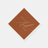 Whimsical Desert | Terracotta Wedding Napkins Servet (Hoek)