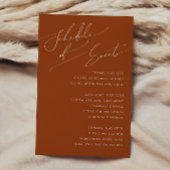 Whimsical Desert | Tijdschema Terracotta Informatiekaartje