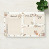 Whimsical dier & bloemendagplanner post-it® notes (Kantoor)