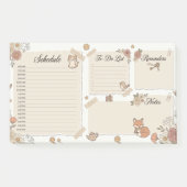 Whimsical dier & bloemendagplanner post-it® notes (Voorkant)