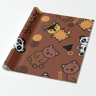 Whimsical Dieren NAADLOZE Patronen papier