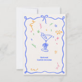 Whimsical Disco Verjaardag Pastels Kleurrijk Bedankkaart (Achterkant)