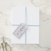 Whimsical Disco Verjaardag Pastels Kleurrijk Cadeaulabel (Met Touw)