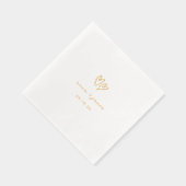 Whimsical Doodle Hearts Wedding Folie Servetten (Rechts)