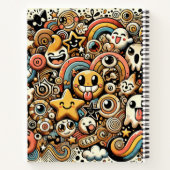 Whimsical Doodle Parade Notitieboek (Achterkant)