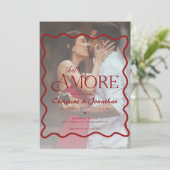 Whimsical Doodle That Amore Wedding Kaart (Staand voorkant)