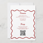 Whimsical Doodle That Amore Wedding Kaart (Achterkant)