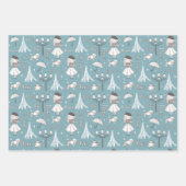 Whimsical Doodles French Inpakpapier Vel (Voorkant)