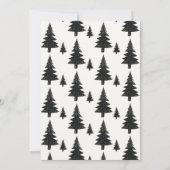 Whimsical Doodles Portraits Christmas Dinner Kaart (Achterkant)