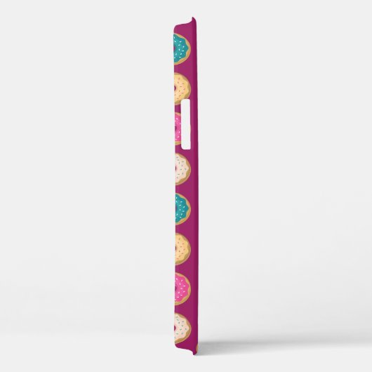 Whimsical Doughnut Pattern op Paars Case-Mate iPhone Case (Achterkant / Rechts)