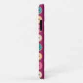Whimsical Doughnut Pattern op Paars Case-Mate iPhone Case (Achterkant/rechts)