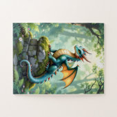 Whimsical Dragon beroemd gemaakt door Ancient Ston Legpuzzel (Horizontaal)