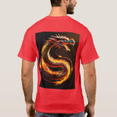 *Whimsical Dragon Dream - Waterverf Wash T-shirt (Achterkant)