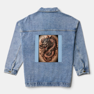 Whimsical Dragon Dreamscape T-shirt Denim Jacket