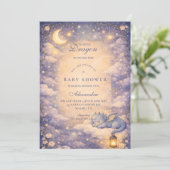 Whimsical Dragon Fantasy Baby Shower Kaart (Staand voorkant)