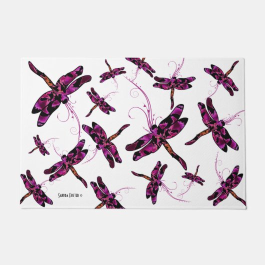Whimsical Dragonflies Deurmat (Voorkant)