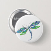 Whimsical Dragonflies Ronde Button 5,7 Cm (Voorkant /achterkant)