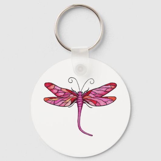 Whimsical Dragonflies Sleutelhanger (Voorkant)