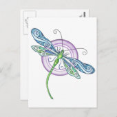 Whimsical Dragonfly Briefkaart (Voorkant / Achterkant)