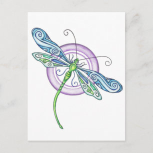 Whimsical Dragonfly Briefkaart