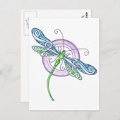 Whimsical Dragonfly Briefkaart (Voorkant / Achterkant)