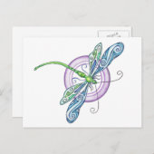 Whimsical Dragonfly Briefkaart (Voorkant / Achterkant)