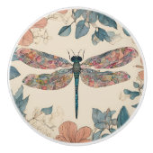 Whimsical Dragonfly Keramische Knop (Voorkant)
