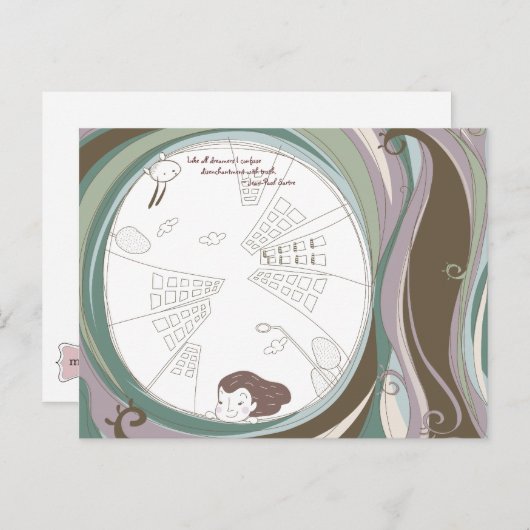 Whimsical Dreamscape 4 Briefkaart (Voorkant / Achterkant)