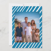 Whimsical Dreidel Menorah CUSTOM Photo HANUKKAH Feestdagenkaart (Achterkant)