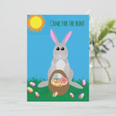 Whimsical Easter Brunch  Kaart (Staand voorkant)