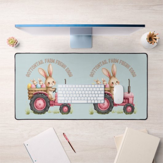 Whimsical Easter Bunny Boerderij Tractor Bureaumat (Kantoor 1)