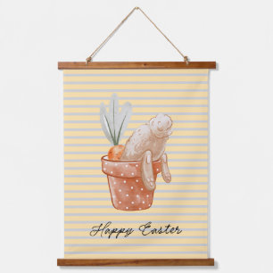 Whimsical Easter Bunny Hangend Wandkleed