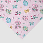 Whimsical Easter Egg, Butterfly & Floral Tissuepapier (Detail)