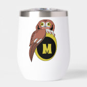 Whimsical Eastern Screech Owl Monogram (Voorkant)