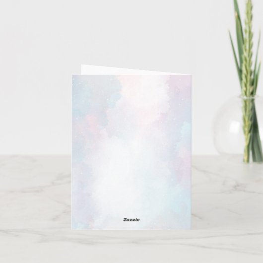 Whimsical een beetje liefde bug regenboog dank u k bedankkaart (Achterkant)