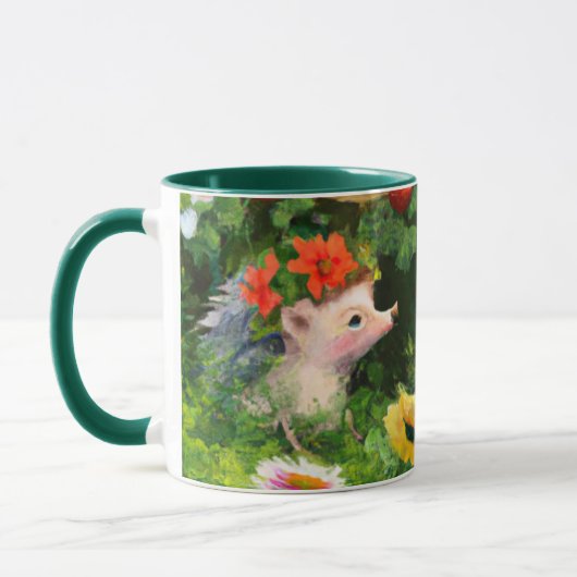 Whimsical Egels in een Engelse landtuin Mok (Links)