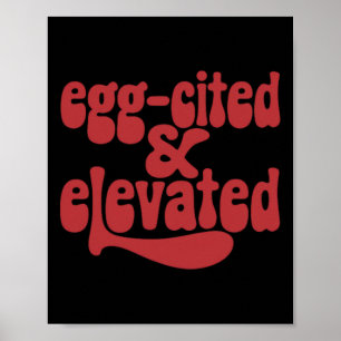 Whimsical Egg-geciteerde en verhoogde Pasen Fun Jo Poster