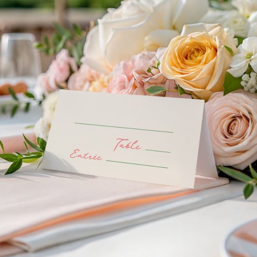 Whimsical eigenzinnig handgeschreven groen roze