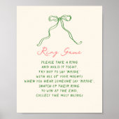 Whimsical eigenzinnig handgeschreven ringspel poster (Voorkant)