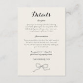 Whimsical eigenzinnige hand getekende boog bruilof informatiekaartje (Voorkant)