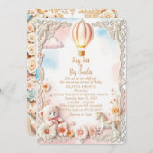 Whimsical & Elegant Baby shower Uitnodiging (Voorkant / Achterkant)