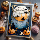 Whimsical élégant éffrayant Halloween Invitation