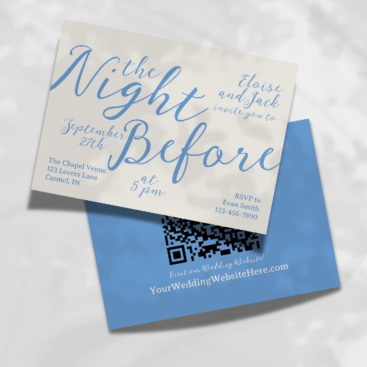 Whimsical Elegant Script Repetitie Enclosure Kaart
