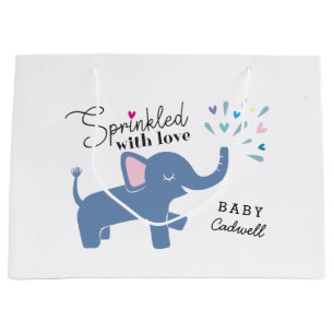 Whimsical Elephant Baby Sprinkle Groot Cadeauzakje