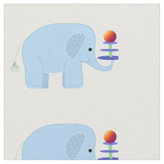 Whimsical Elephants Stof (Close Up)