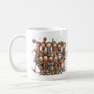 Whimsical Eleven Pipers Piping Kerstmis 11oz Koffiemok