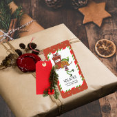 Whimsical Elf Girl Christmas Personalized Address Etiket