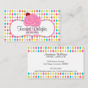 Whimsical en Colorful Bakery Visitekaartje