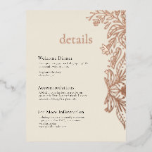 Whimsical en Elegant Folie Detail Enclosure Card