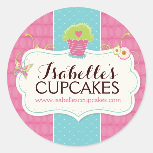 Whimsical en Leuke Cupcake Labels (Voorkant)